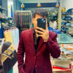 Maroon corduroy blazer